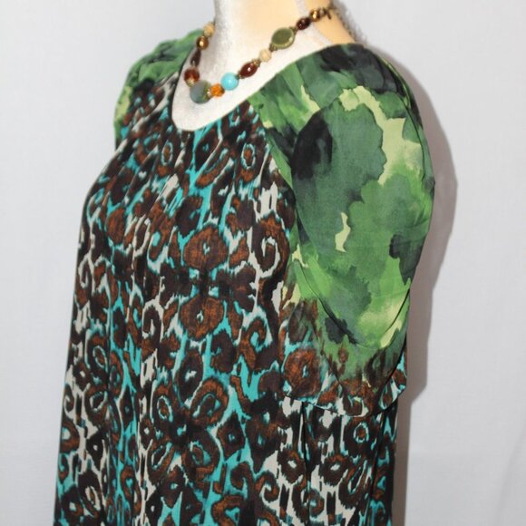 S.L Fashions Animal Print Fully Lined Dress - Picture 3 of 13